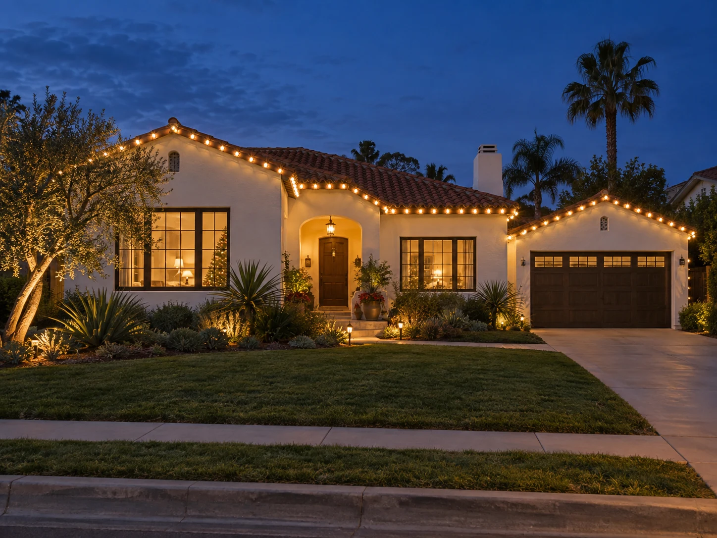Illustrative warm white lighting